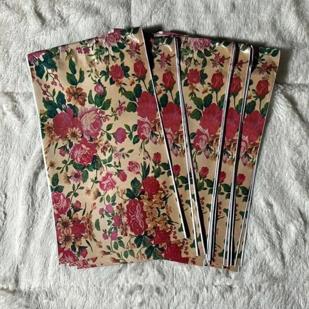 6” x 9” Poly Mailers Vintage Floral Design poly mailers- 40 self sealing mailers